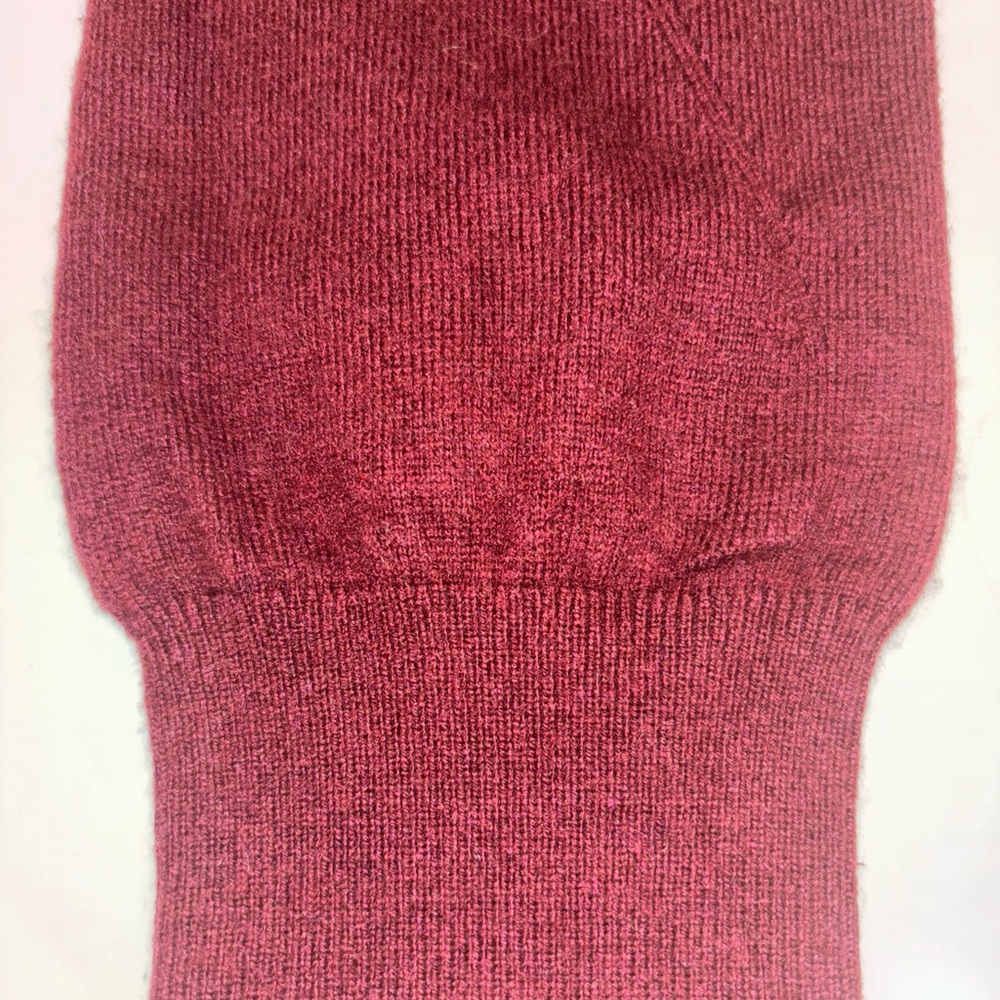 Draper James Burgundy V-Neck Plum Pullover Knit Top - Picture 8 of 8
